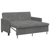 vidaXL Sofa postelja Temno siva Blago
