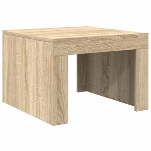 vidaXL Klubska mizica sonoma hrast 50x50x35 cm iverna plo&scaron;ča