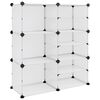 vidaXL Stojalo za čevlje prozorno 84x31,5x93 cm PP