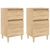 vidaXL Nočna omarica 2 kosa sonoma hrast 40x35x70 cm