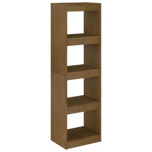 vidaXL Knjižna omara za razdelitev prostora medeno rjava 40x30x135,5cm