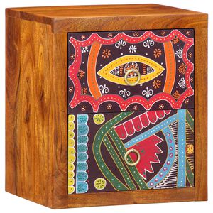 vidaXL Nočna omarica Rjava 35 x 30 x 40 cm Masiven les akacije