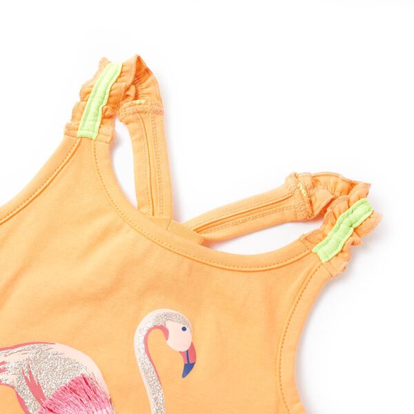 Otro&scaron;ka majica z naramnicami živo oranžna 104