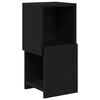 vidaXL Kotna omarica 25,5x25x55cm Inženirski les Črna Orehovina