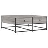 vidaXL Klubska mizica siva sonoma 100x99x40 cm inženirski les