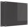 vidaXL Kuhinjski panel 2 pcs Temno siva 70 x 60 cm kaljeno steklo
