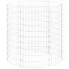 vidaXL Okrogel gabion pocinkano jeklo &Oslash;100x100 cm