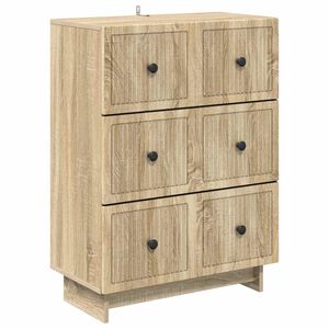 vidaXL Predalna omara Sonoma hrast 66 x 34,5 x 90 cm Inženirski les
