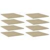 vidaXL Dodatne police za omaro 8 kosov sonoma hrast 40x50x1,5 cm
