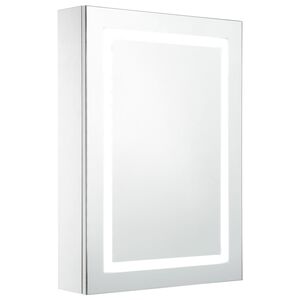 vidaXL LED kopalni&scaron;ka omarica z ogledalom 50x13x70 cm