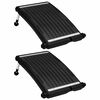 vidaXL Zaobljen solarni grelni panel za bazen 2 kosa 72,5x46 cm