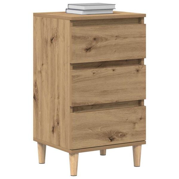 vidaXL Nočna omarica artisan hrast 40 x 35 x 70 cm Konstruiran les