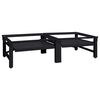 vidaXL Pedestal za pralni stroj 2 pcs Črna 124,5 x 61,5 x 32,5 cm
