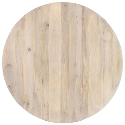 vidaXL Jedilna miza okrogla 110x76 cm trden mangov les