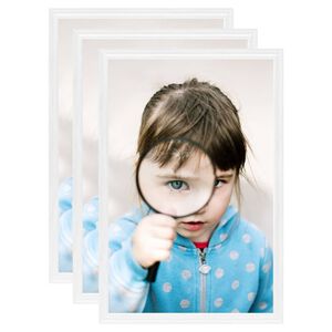 vidaXL Foto okvirji 3 kosi namizni beli 21x29,7 m MDF