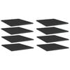 vidaXL Dodatne police za omaro 8 kosov visok sijaj črne 40x50x1,5 cm