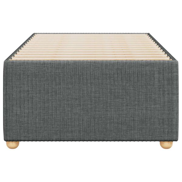 vidaXL Posteljni okvir brez vzmetnice temno siv 80x200 cm blago