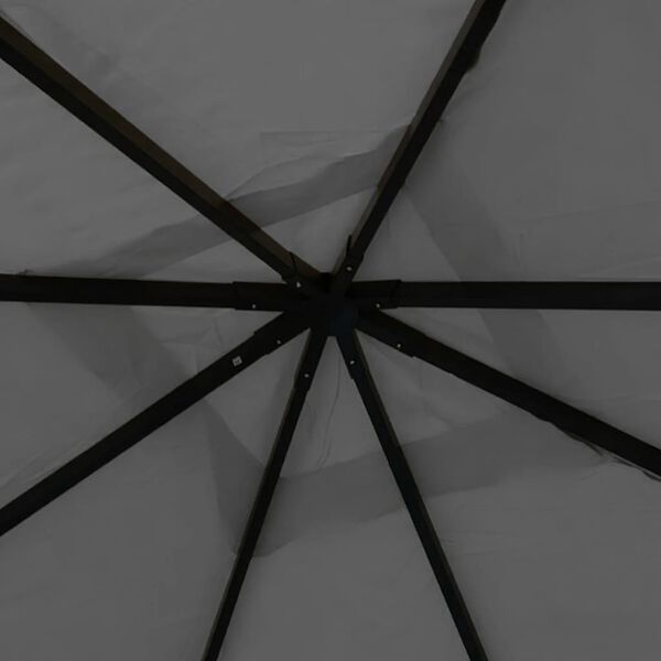 vidaXL Paviljon 4x4x3 m antraciten 180 g/m&sup2;