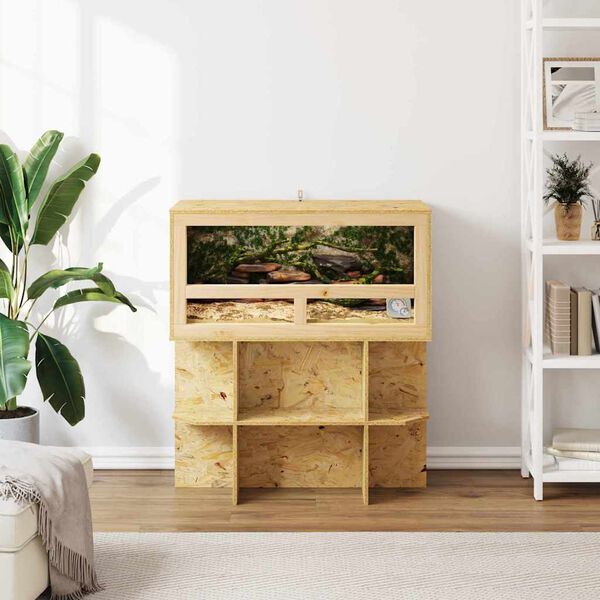 vidaXL Terarij Rjava 80 x 40 x 90 cm OSB