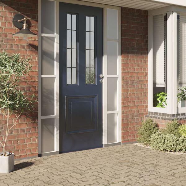 vidaXL Folija za okna statična matirana siva 60x2000 cm PVC