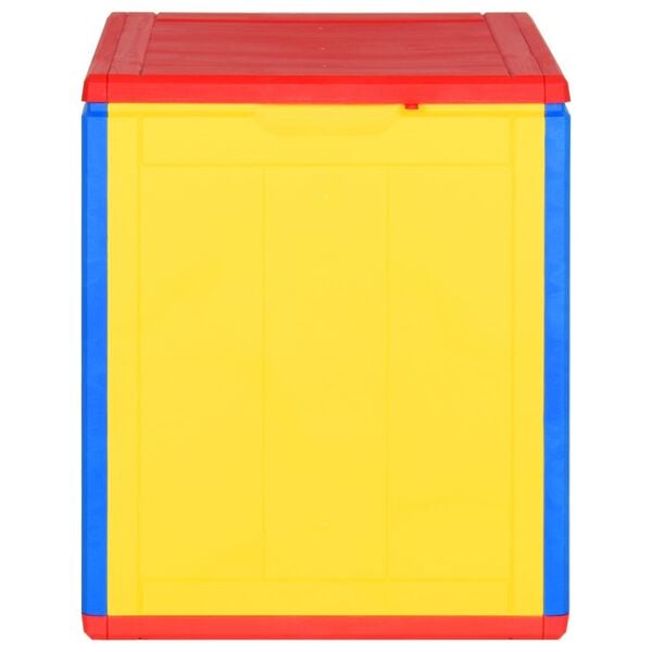 vidaXL Vrtna &scaron;katla barviti PP ratan 90 L