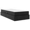 vidaXL Postelja z dodatnim prostorom za shranjevanje in vzmetnico 2 pcs