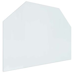 vidaXL Steklena plo&scaron;ča za kamin Transparentno 80 x 60 cm Steklo