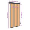 vidaXL Zunanje rolo senčilo 80x250 cm rumeno in modro