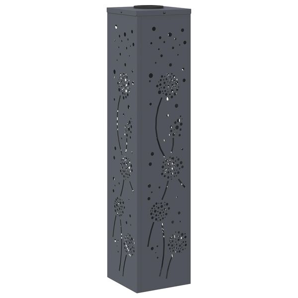 vidaXL Solarno LED svetilo za pot 2 pcs Antracit Medenina