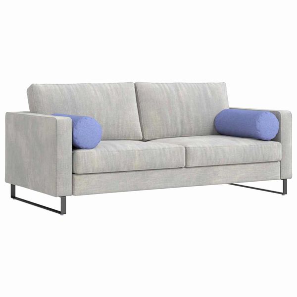 vidaXL Blazine 2 pcs Jeans modra &Oslash; 25 x 70 cm blago