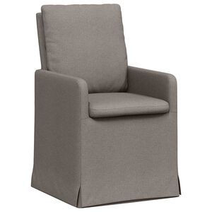 vidaXL Jedilni stoli 2 kos blago Taupe 57 x 67 x 98 cm