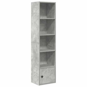 vidaXL Knjižna omara betonsko siva 31x24x127 cm inženirski les