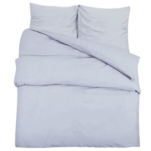 vidaXL Posteljnina siva 140x200 cm lahka mikrovlakna