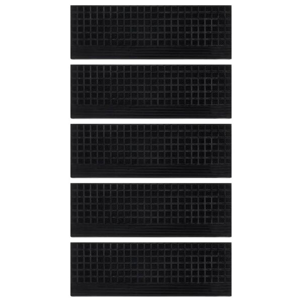 vidaXL Podloge za stopnice 5 kosov 25x75 cm guma