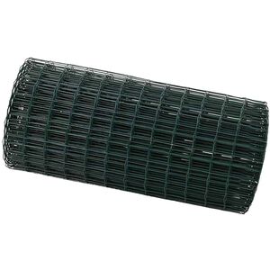 vidaXL Evropska ograja 0,6 x 10 m PVC prevlečen železo Zelena