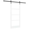 vidaXL Drsna vrata ORKDAL 93 x 211 cm Trden borov les in steklo Bela