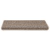 vidaXL Samolepilne preproge za stopnice sisal 15 kosov 65x21x4 cm