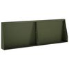 vidaXL Zadrževanje stene 2 kos 60 x 12 x 40 cm Jeklo Olivno zelena