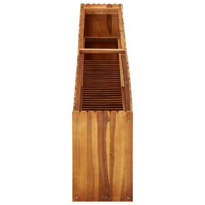 vidaXL Visoka greda 200x30x50 cm trden akacijev les