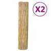 vidaXL Ograja iz trsja 2 kosa 150x500 cm