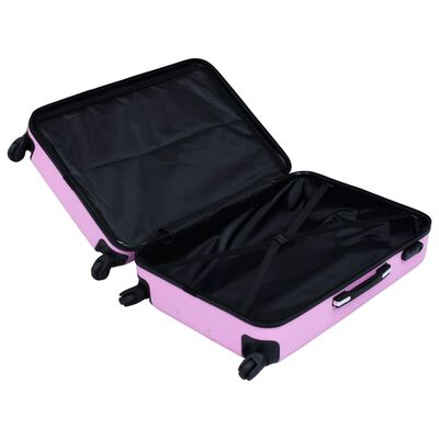 vidaXL Trdi potovalni kovčki 2 kosa roza ABS