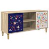 vidaXL TV omarica MAINZ 102 x 33 x 50 cm Sonoma Inženirski les