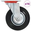 vidaXL Gibljiva kolesa 16 kosov 125 mm