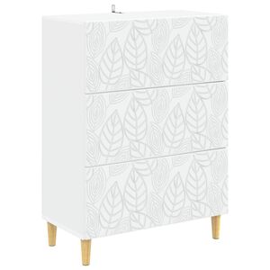 vidaXL Predalna omara Bela 66 x 34,5 x 90 cm Inženirski les