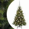 vidaXL Umetna božična jelka z bučko 150 cm 150 LED Toplo bela