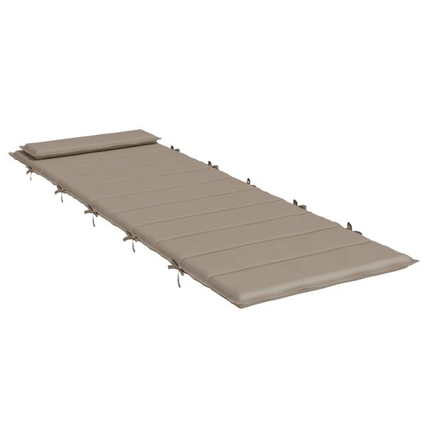 vidaXL Blazina za ležalnik taupe 180x60x4 cm oxford tkanina