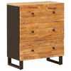 vidaXL Stranska omara za shranjevanje 60 x 33 x 75 cm Rjava