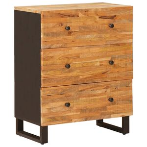 vidaXL Stranska omara za shranjevanje 60 x 33 x 75 cm Rjava