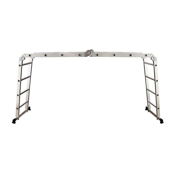 vidaXL Aluminijasta lestev 8 stopnic 150 kg