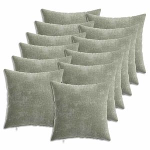 vidaXL Prevleka za blazino 6 kos HEERLEN Zelena 35 x 35 cm